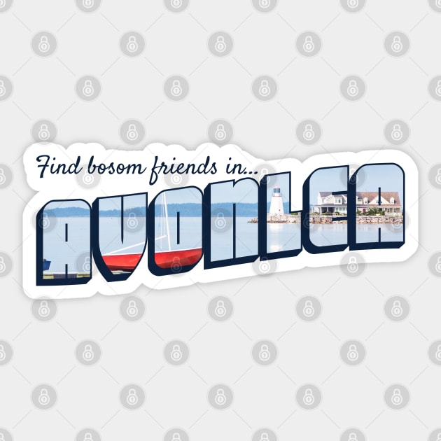 Find Bosom Friends in Avonlea Sticker by Xanaduriffic